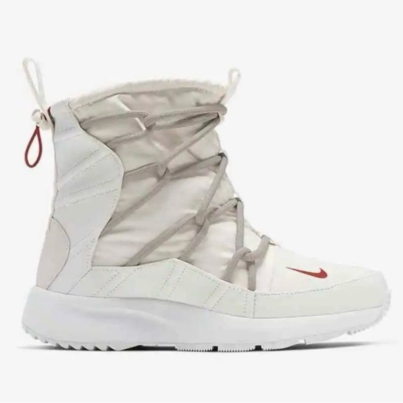 Nike Shoes - Nike Tanjun High Rise Sneakers in Phantom/Desert Sand/Gym Red Women's Size 8.5